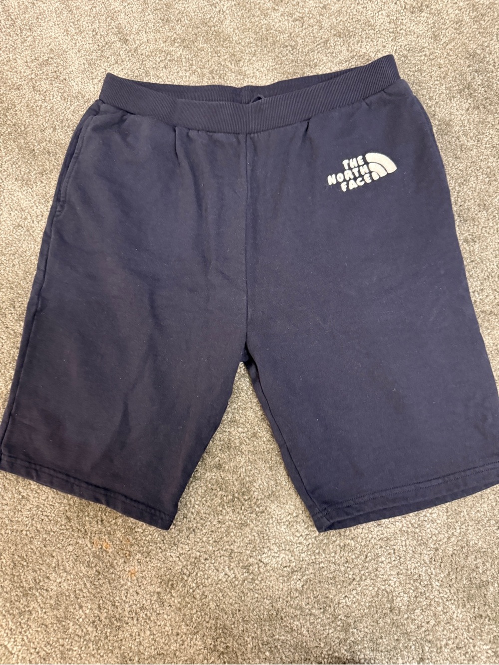 The North Face Men's Navy Athletic Logo Shorts